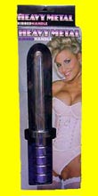 Heavy Metal Ribbed Handle Solid Metalic